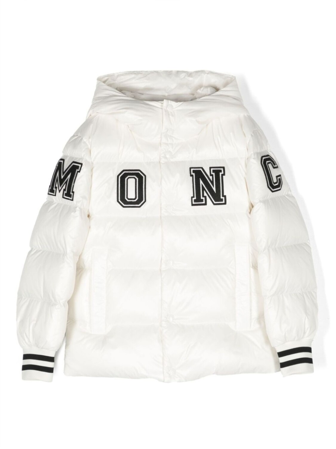 Moncler Enfant пуховик с логотипом, белый
Moncler Enfant пуховик с логотипом, белый