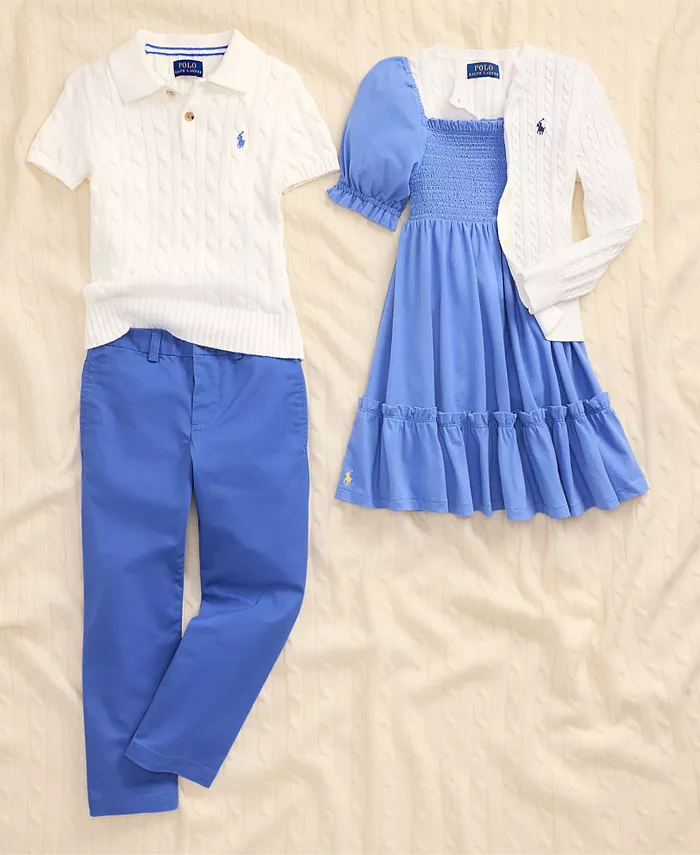 Совместные моменты братьев и сестер в парных нарядах Polo Ralph Lauren, красный
Совместные моменты братьев и сестер в парных нарядах Polo Ralph Lauren, красный