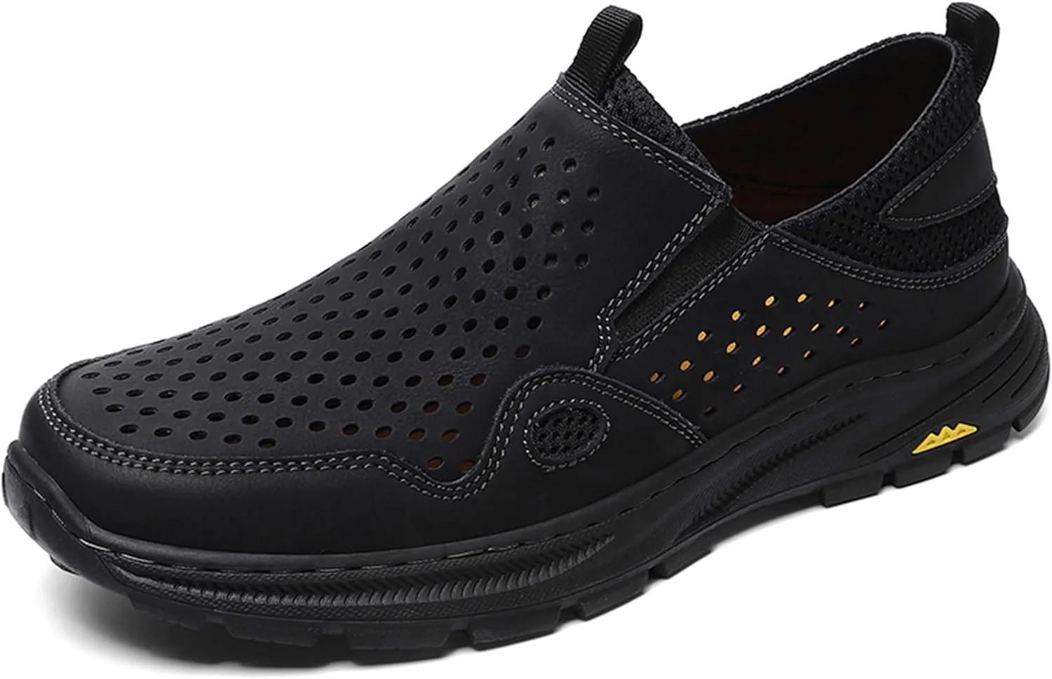 Мужские повседневные прогулочные туфли из натуральной кожи, с перфорированной дышащей структурой, мягкие и комфортные кроссовки, нескользящие, износостойкие и прочные, стильные и простые, подходят для длительной носки Vtiao, черный
Мужские повседневные прогулочные туфли из натуральной кожи, с перфорированной дышащей структурой, мягкие и комфортные кроссовки, нескользящие, износостойкие и прочные, стильные и простые, подходят для длительной носки Vtiao, черный