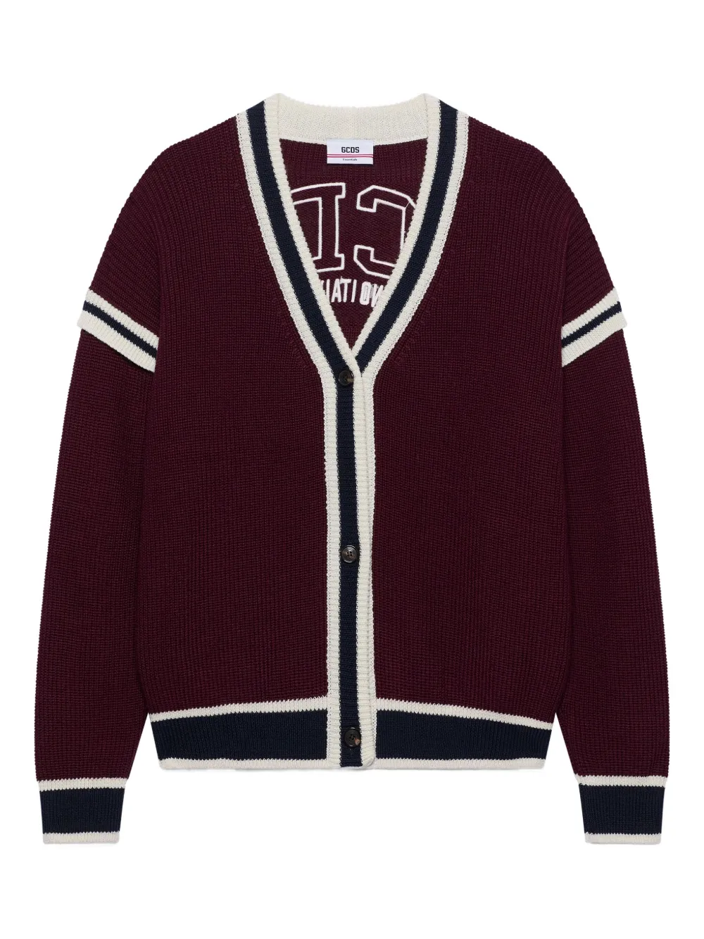 Полосатый кардиган на пуговицах Gcds, красный
Полосатый кардиган на пуговицах Gcds, красный
