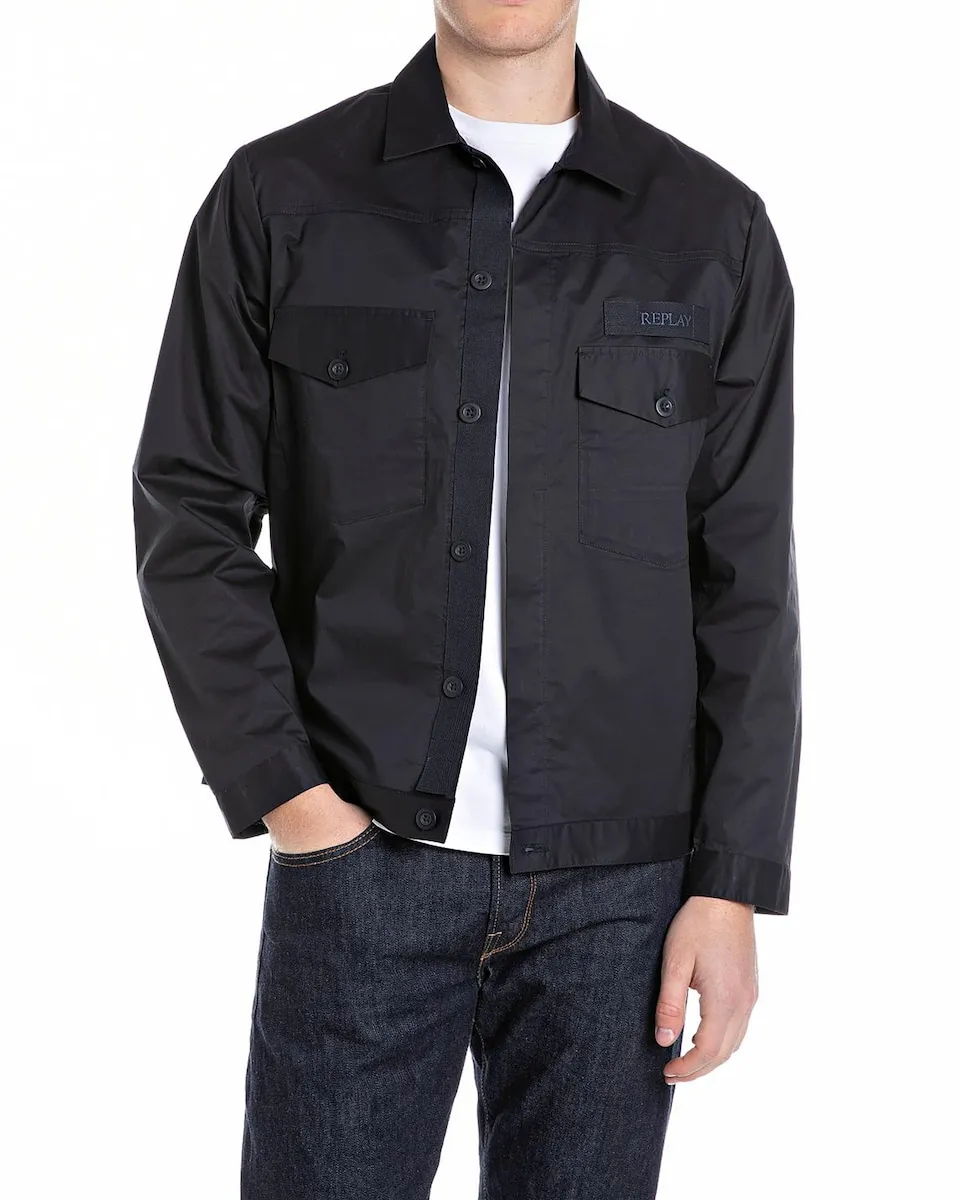Мужская застегивающаяся куртка Replay, черный
Мужская застегивающаяся куртка Replay, черный