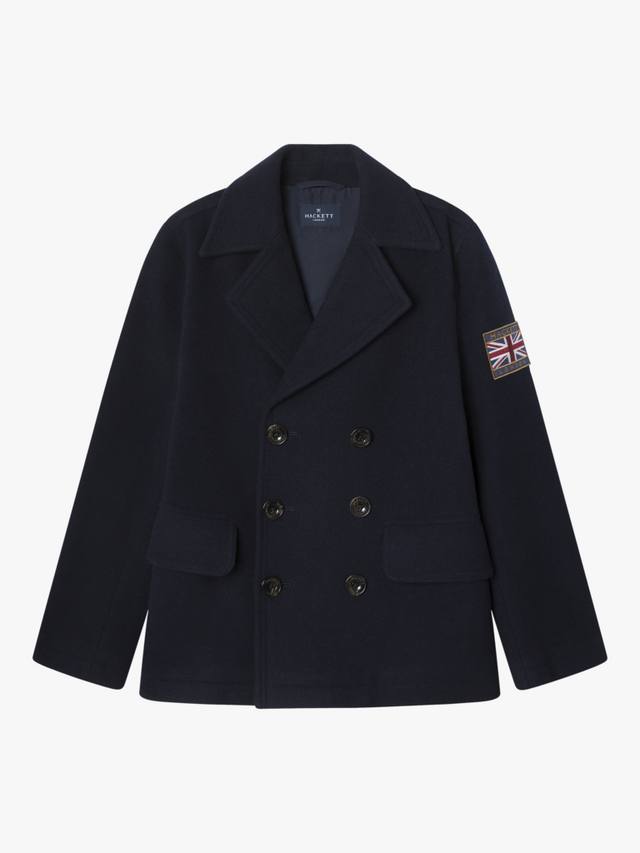Детское пальто pea coat из шерстяной смеси с двубортной застежкой Hackett London, Midnight Blue
Детское пальто pea coat из шерстяной смеси с двубортной застежкой Hackett London, Midnight Blue