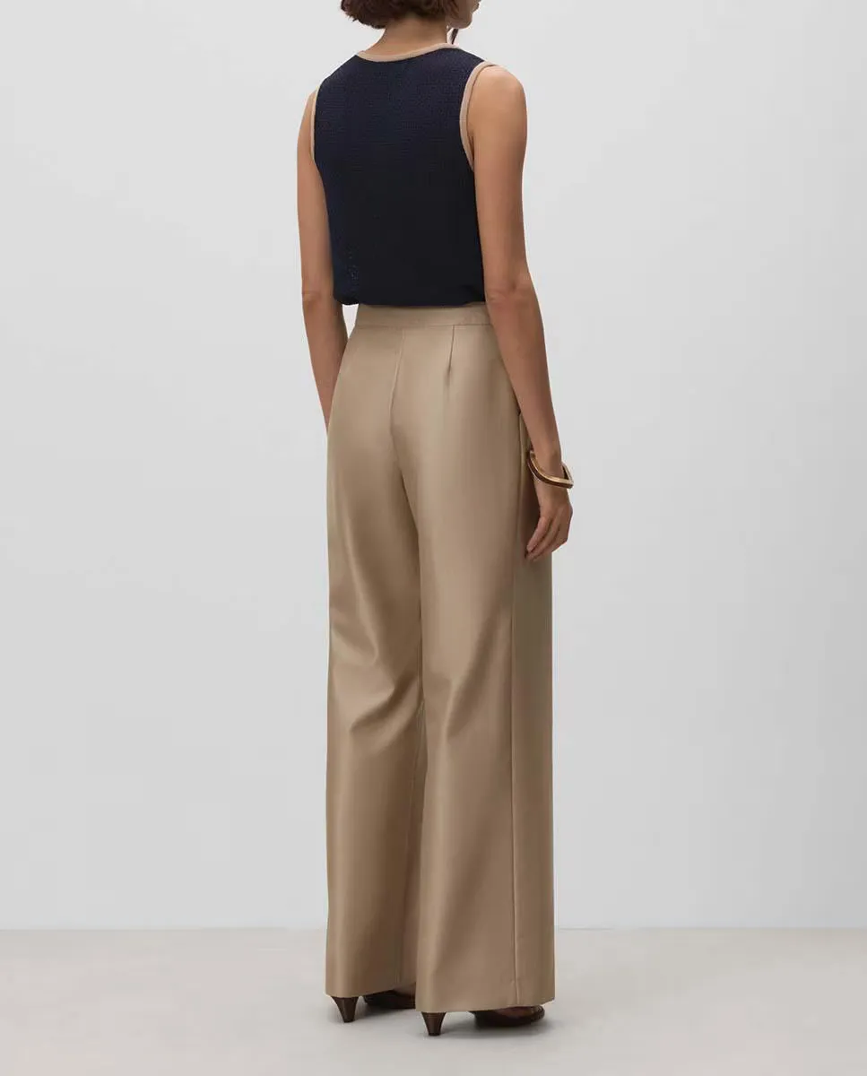 Женские брюки со стрелками, широкие Simorra, бежевый
Женские брюки со стрелками, широкие Simorra, бежевый