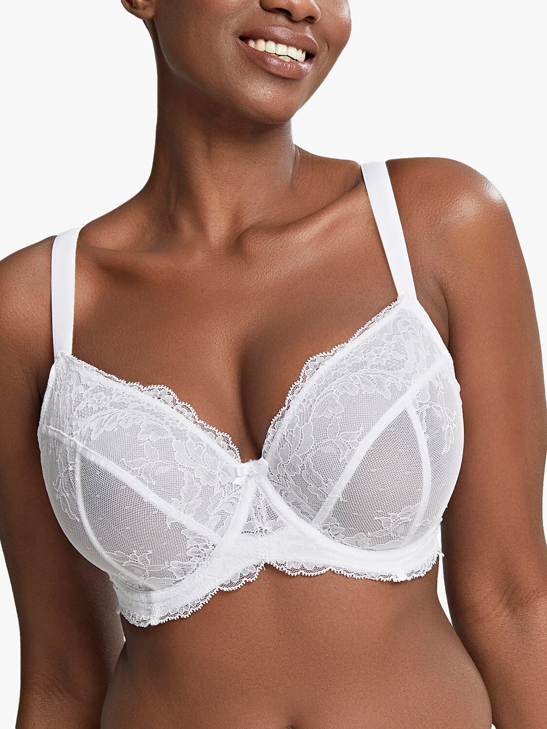 Бюстгальтер с глубоким вырезом на косточках Panache Ana, белый
Бюстгальтер с глубоким вырезом на косточках Panache Ana, белый