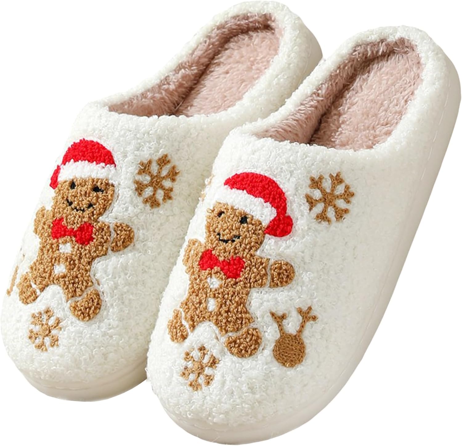 Женские и мужские рождественские тапочки с плюшевым узором, мягкие, теплые и удобные для дома и улицы Odyqig, Gingerbread Man
Женские и мужские рождественские тапочки с плюшевым узором, мягкие, теплые и удобные для дома и улицы Odyqig, Gingerbread Man