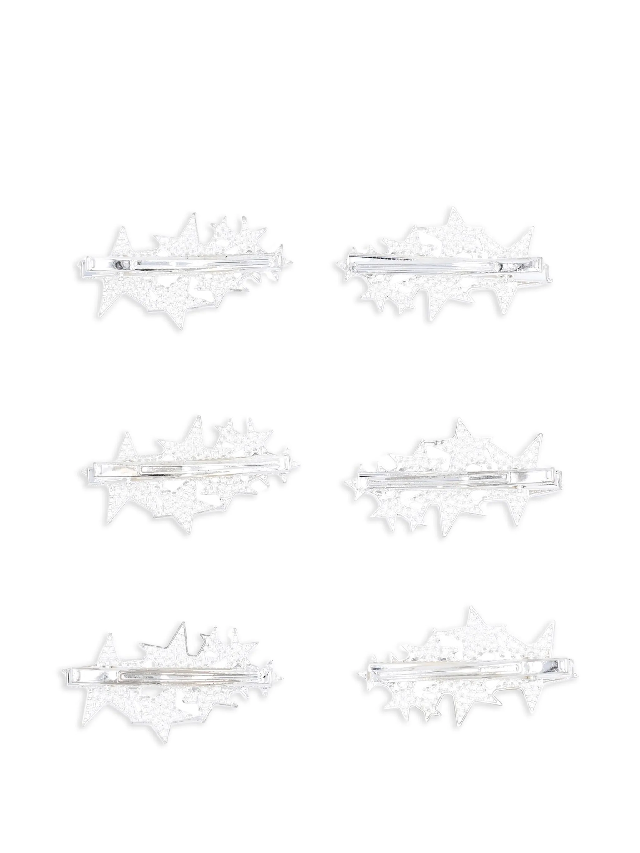 Набор из шести заколок для волос с кристаллами Mimi Tutu, серебристый
Набор из шести заколок для волос с кристаллами Mimi Tutu, серебристый