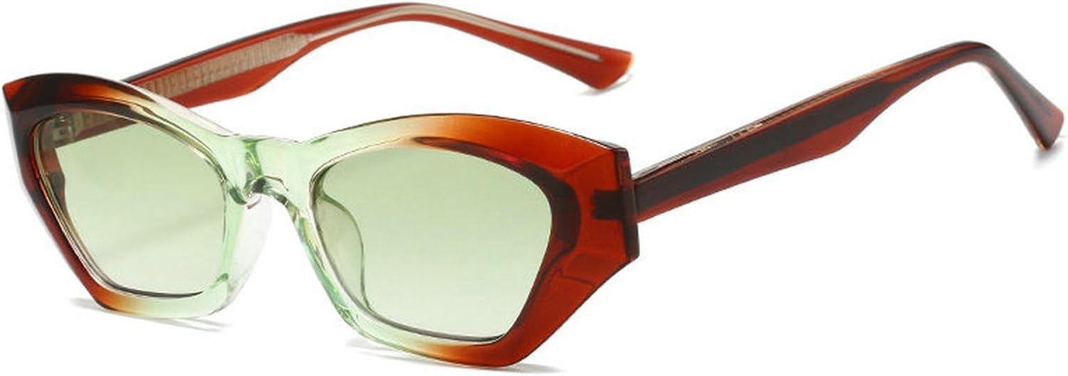 COTIA Модные солнцезащитные очки в форме кошачьего глаза с многоугольным оправой, двухцветные, в стиле ретро, с градиентным покрытием из TR90, солнцезащитные очки для мужчин с защитой от УФ-излучения UV400, Green Tea
COTIA Модные солнцезащитные очки в форме кошачьего глаза с многоугольным оправой, двухцветные, в стиле ретро, с градиентным покрытием из TR90, солнцезащитные очки для мужчин с защитой от УФ-излучения UV400, Green Tea