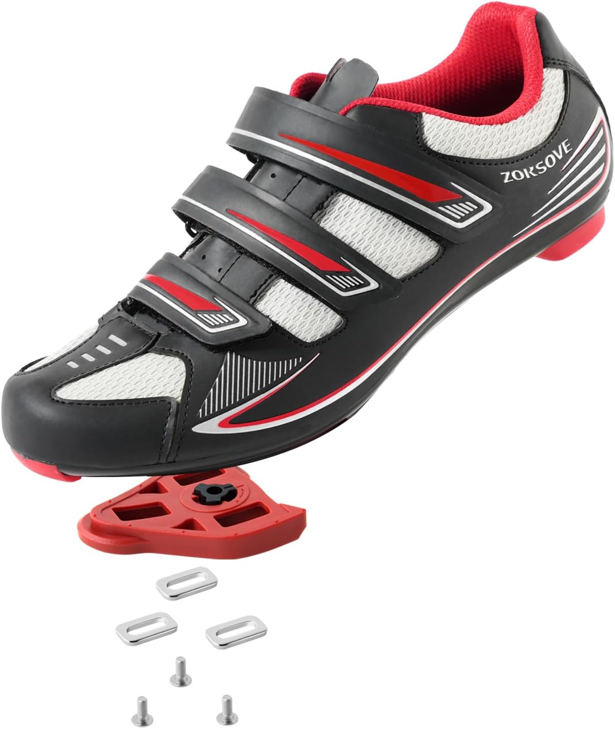 Мужские велосипедные туфли для Peloton, размер 7-15 - совместимы с 2-болтовыми зажимами SPD, тренировочные велотуфли с 3-болтовой системой Look Delta - для езды на велотренажере и на улице Zoksove, белый/черный
Мужские велосипедные туфли для Peloton, размер 7-15 - совместимы с 2-болтовыми зажимами SPD, тренировочные велотуфли с 3-болтовой системой Look Delta - для езды на велотренажере и на улице Zoksove, белый/черный