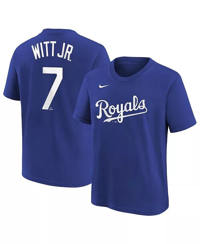 Футболка с именем и номером игрока команды Big Boys and Girls Бобби Уитта-младшего Royal Kansas City Royals Nike
Футболка с именем и номером игрока команды Big Boys and Girls Бобби Уитта-младшего Royal Kansas City Royals Nike