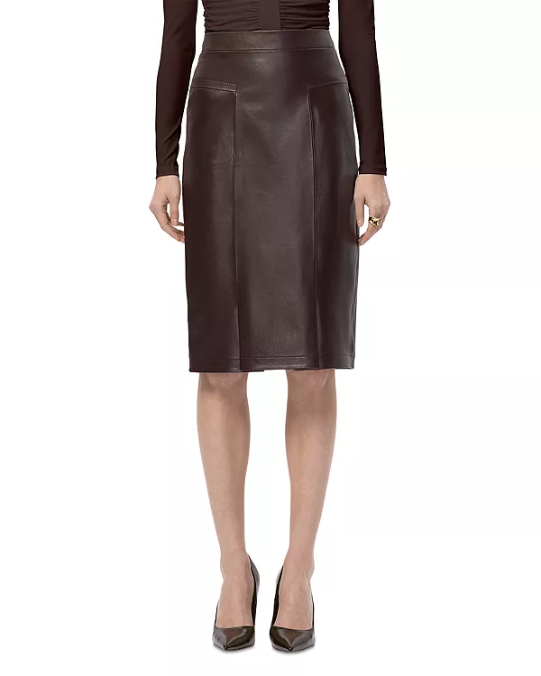 Кожаная юбка Эстелла Hervé Léger, коричневый
Кожаная юбка Эстелла Hervé Léger, коричневый