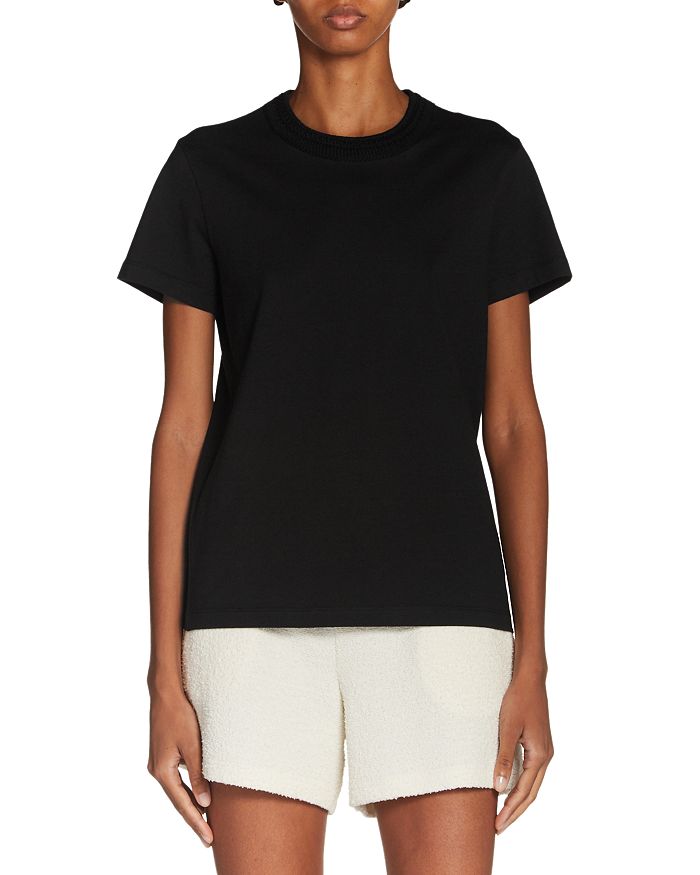 Вязаный топ с высоким воротом Moncler, черный
Вязаный топ с высоким воротом Moncler, черный