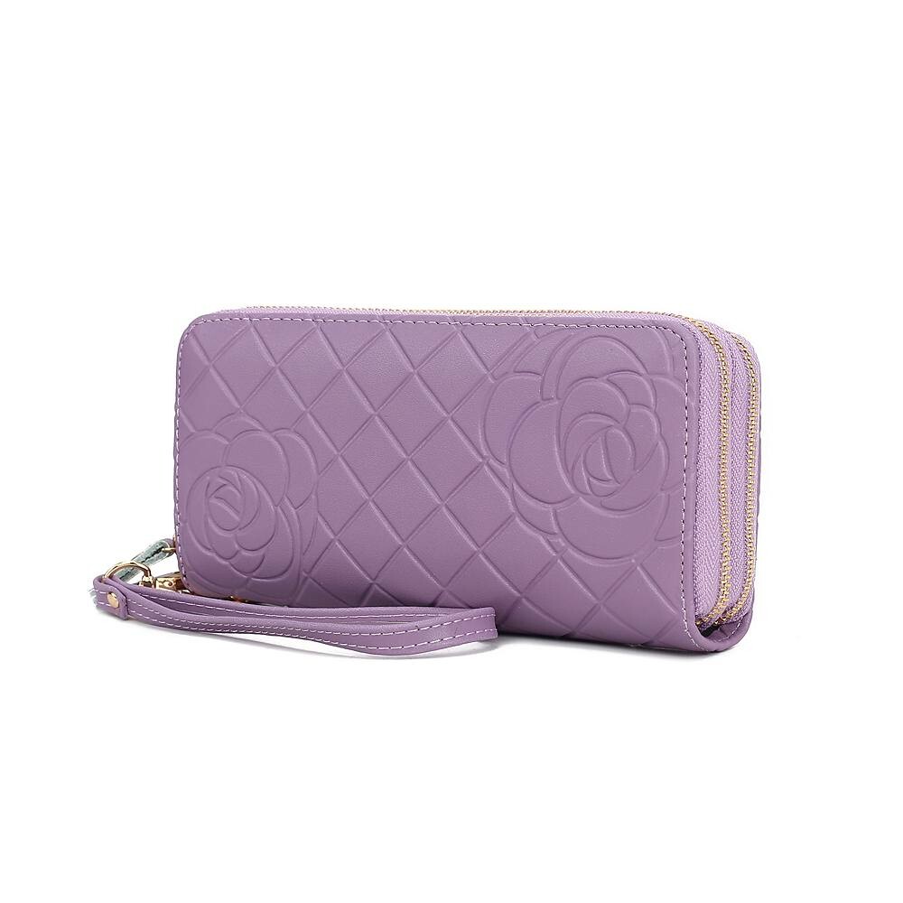 MKF Collection Honey Натуральный стеганый женский кошелек на запястье с цветочным тиснением от Mia K, цвет Lavender
MKF Collection Honey Натуральный стеганый женский кошелек на запястье с цветочным тиснением от Mia K, цвет Lavender