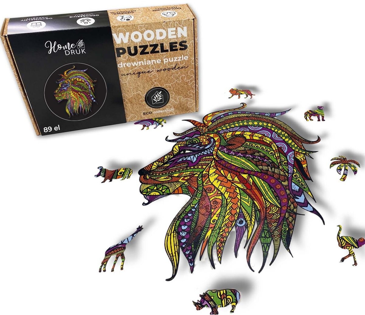 Деревянный пазл для детей и взрослых Лев Лев HOME DRUK
Деревянный пазл для детей и взрослых Лев Лев HOME DRUK