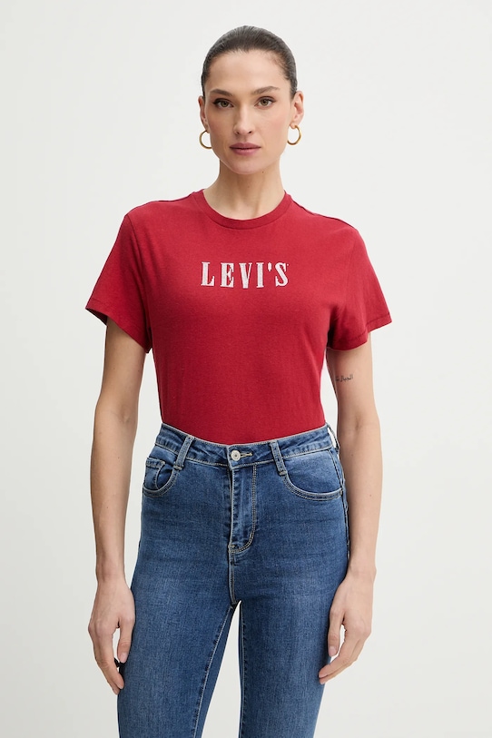 Хлопковая футболка Levi's, красный
Хлопковая футболка Levi's, красный