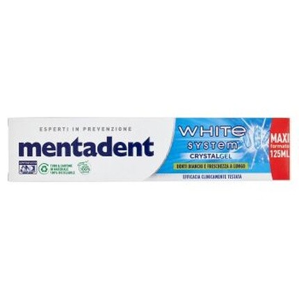 Зубная паста Crystal Gel 125 мл Mentadent
Зубная паста Crystal Gel 125 мл Mentadent