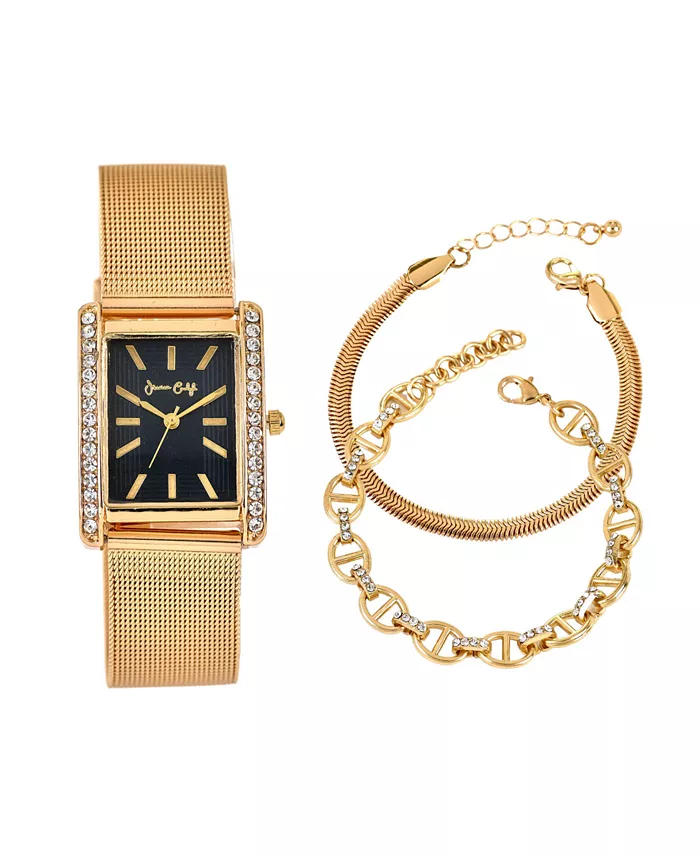 Женские часы с аналоговым циферблатом, 33 мм, золотистый металлический сплав Jessica Carlyle
Женские часы с аналоговым циферблатом, 33 мм, золотистый металлический сплав Jessica Carlyle