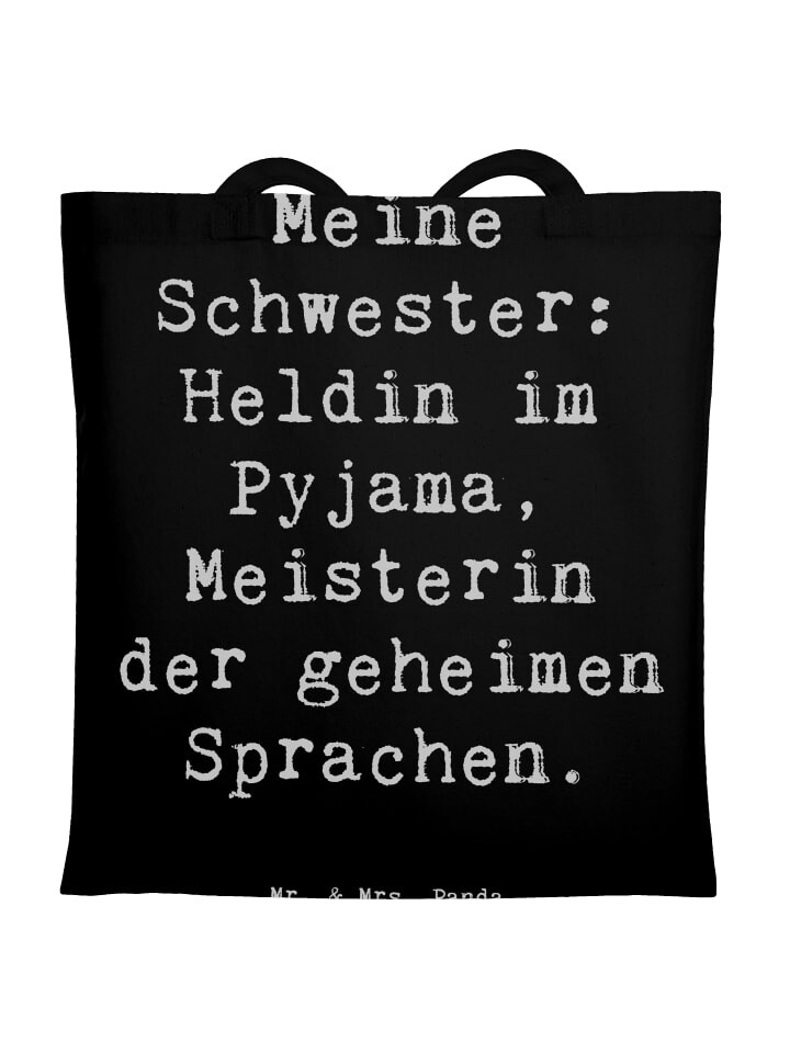 Сумка для переноски Mr & Mrs Panda Schwester Heldin, черный
Сумка для переноски Mr & Mrs Panda Schwester Heldin, черный