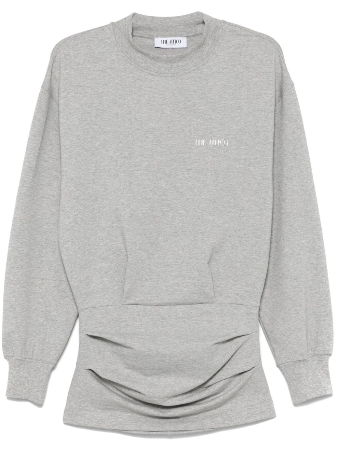 Мини-платье с аппликацией логотипа The Attico, серый
Мини-платье с аппликацией логотипа The Attico, серый