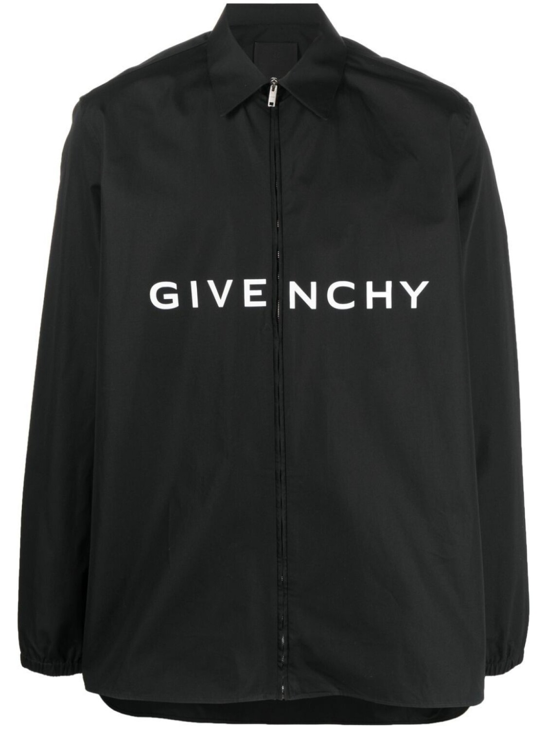 Рубашка на молнии с логотипом Givenchy, черный 
Рубашка на молнии с логотипом Givenchy, черный
