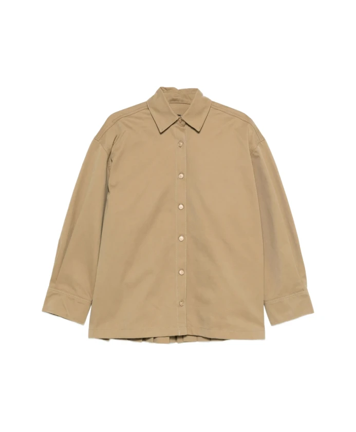 Бежевая плиссированная классическая рубашка с длинными рукавами 7 For All Mankind, бежевый
Бежевая плиссированная классическая рубашка с длинными рукавами 7 For All Mankind, бежевый