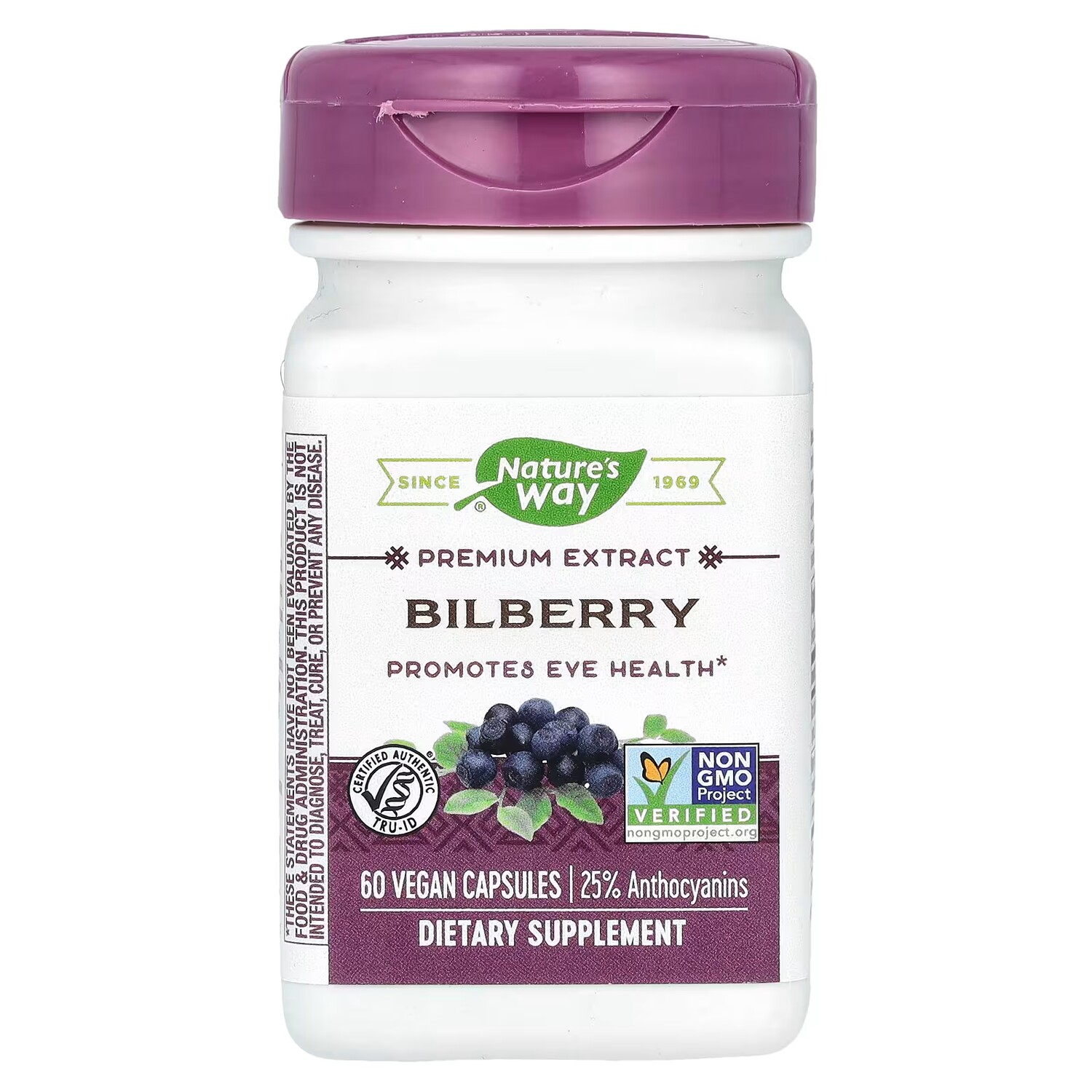 Добавка Nature's Way Premium Extract Bilberry, 60 капсул
Добавка Nature's Way Premium Extract Bilberry, 60 капсул
