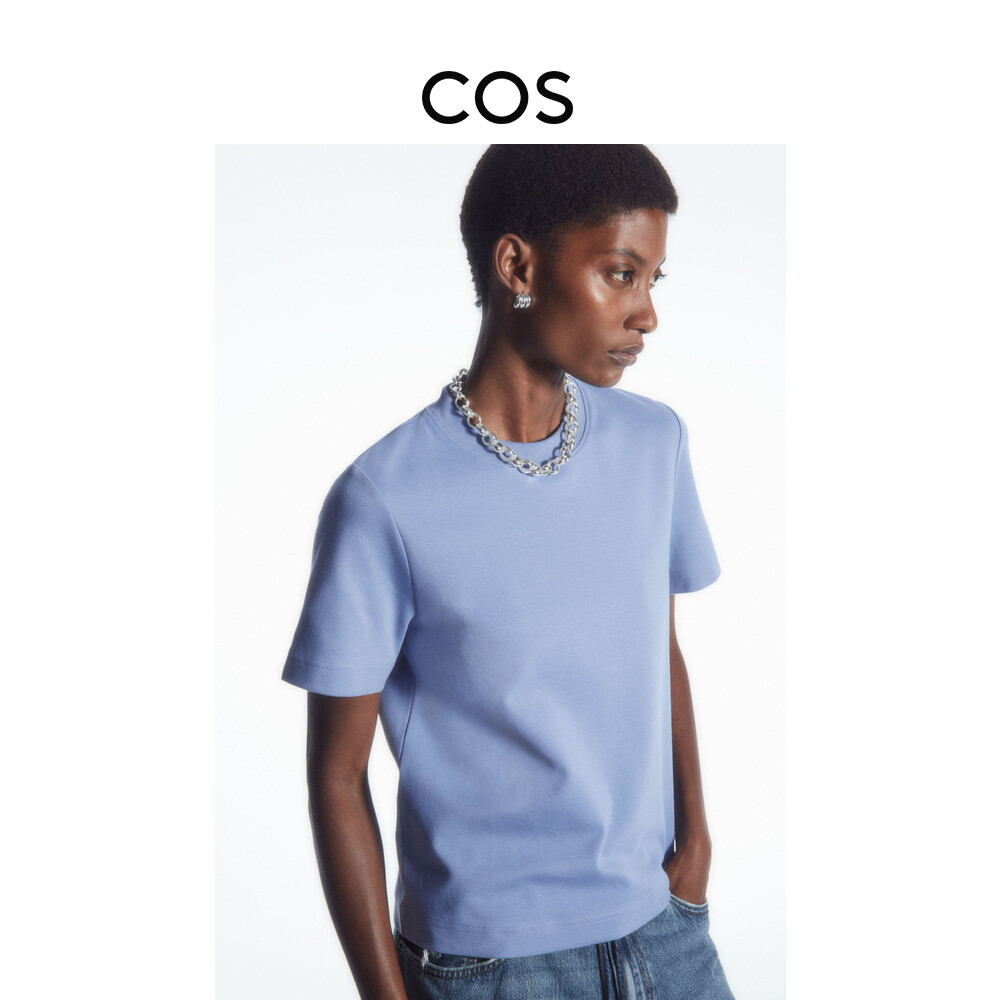 Женская футболка Cos с круглым вырезом и короткими рукавами, синий
Женская футболка Cos с круглым вырезом и короткими рукавами, синий