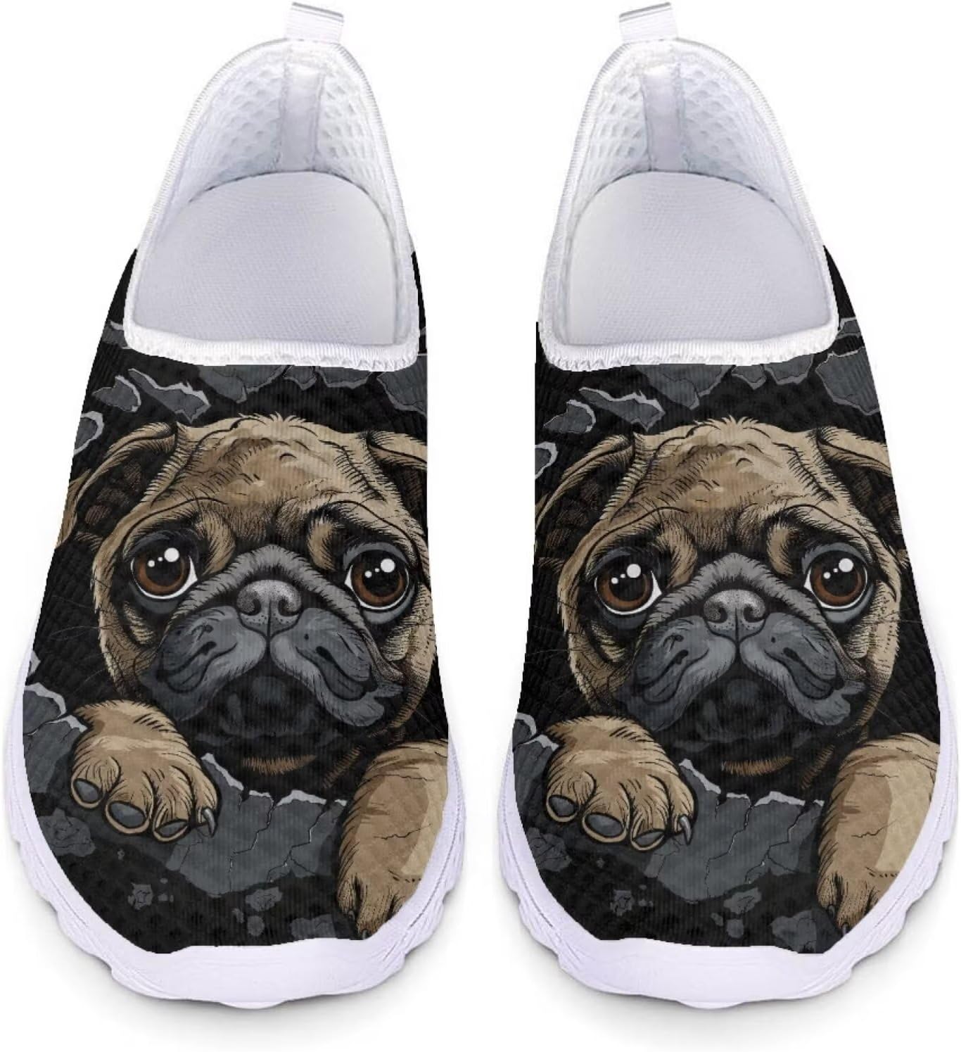 Женские прогулочные кроссовки Forchrinse Music Note, мужские слипоны GO Walk с мягкой сеткой, легкая рабочая обувь, Cute Pug
Женские прогулочные кроссовки Forchrinse Music Note, мужские слипоны GO Walk с мягкой сеткой, легкая рабочая обувь, Cute Pug