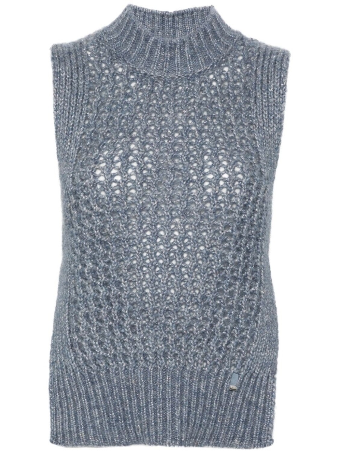 Herno жилет с высоким воротом и люрексом, синий
Herno жилет с высоким воротом и люрексом, синий