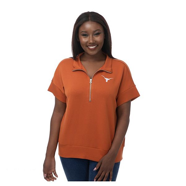 Женский трикотажный топ Texas Orange Texas Longhorns с молнией на четверть Zoozatz
Женский трикотажный топ Texas Orange Texas Longhorns с молнией на четверть Zoozatz
