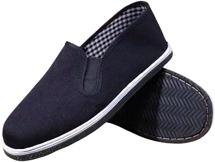 Мужские лоферы на шнуровке из хлопка, обувь с мягкой резиновой подошвой, дышащая подкладка, низкий верх с круглым носком, для делового и повседневного стиля Generic, черный
Мужские лоферы на шнуровке из хлопка, обувь с мягкой резиновой подошвой, дышащая подкладка, низкий верх с круглым носком, для делового и повседневного стиля Generic, черный