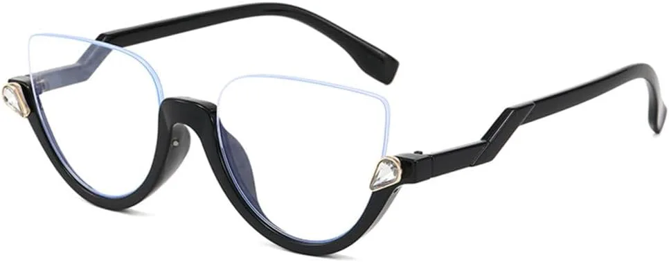 Модные солнцезащитные очки в полуободковой оправе с бриллиантами для женщин, с градиентным зеркальным покрытием, винтажная оправа для мужских очков MTZJH, Black Clear
Модные солнцезащитные очки в полуободковой оправе с бриллиантами для женщин, с градиентным зеркальным покрытием, винтажная оправа для мужских очков MTZJH, Black Clear