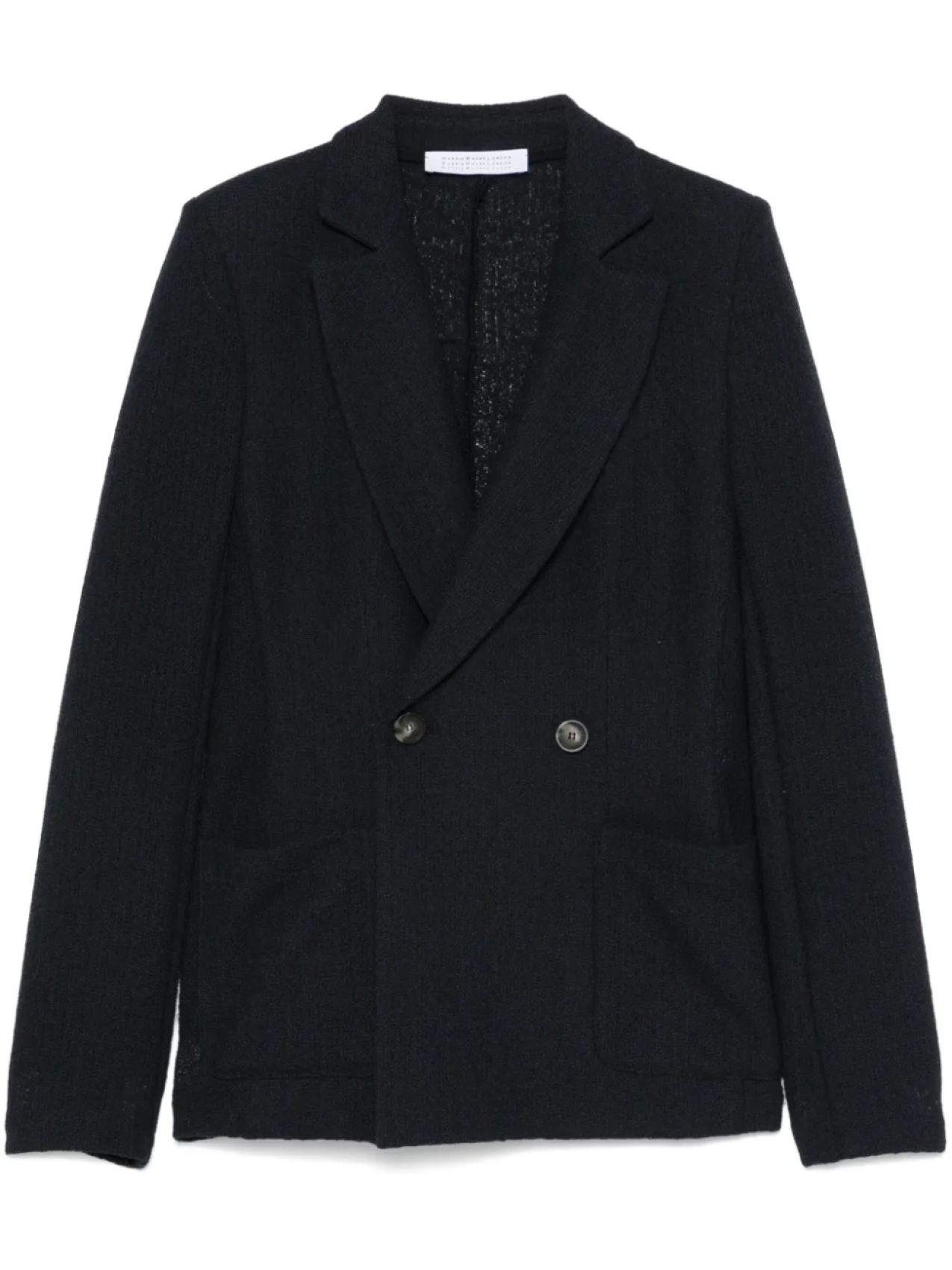 Двухцветный блейзер фризе Harris Wharf London, синий 
Двухцветный блейзер фризе Harris Wharf London, синий