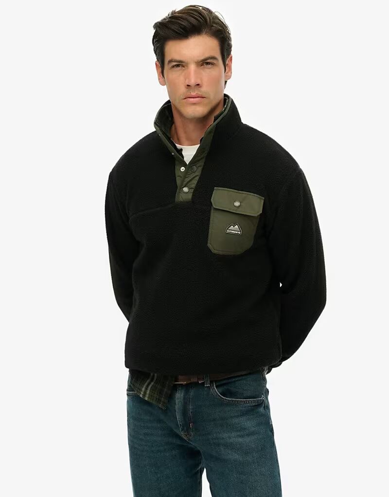 Флисовый джемпер Fuji черного цвета с полукнопкой Superdry, Черный, Флисовый джемпер Fuji черного цвета с полукнопкой Superdry
Флисовый джемпер Fuji черного цвета с полукнопкой Superdry, Черный, Флисовый джемпер Fuji черного цвета с полукнопкой Superdry