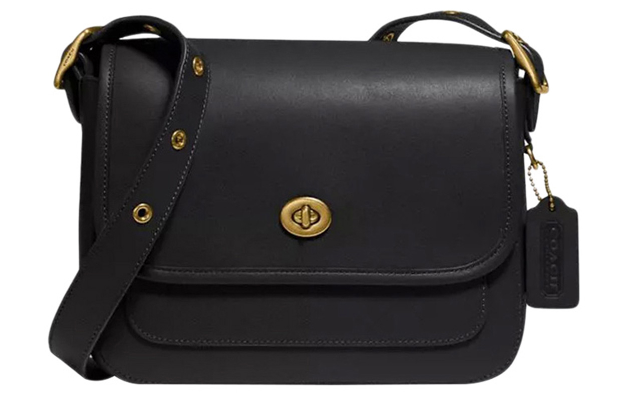 COACH Кожаная сумка через плечо Рамблер малая женская черная 
COACH Кожаная сумка через плечо Рамблер малая женская черная