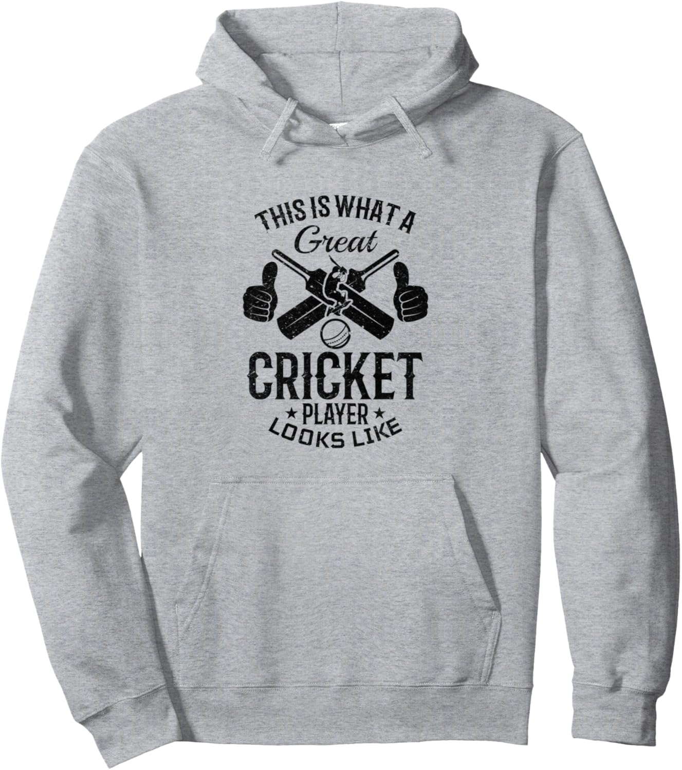 Вот как выглядит великий игрок в крикет - толстовка с капюшоном для крикета Cricket Player, серый
Вот как выглядит великий игрок в крикет - толстовка с капюшоном для крикета Cricket Player, серый