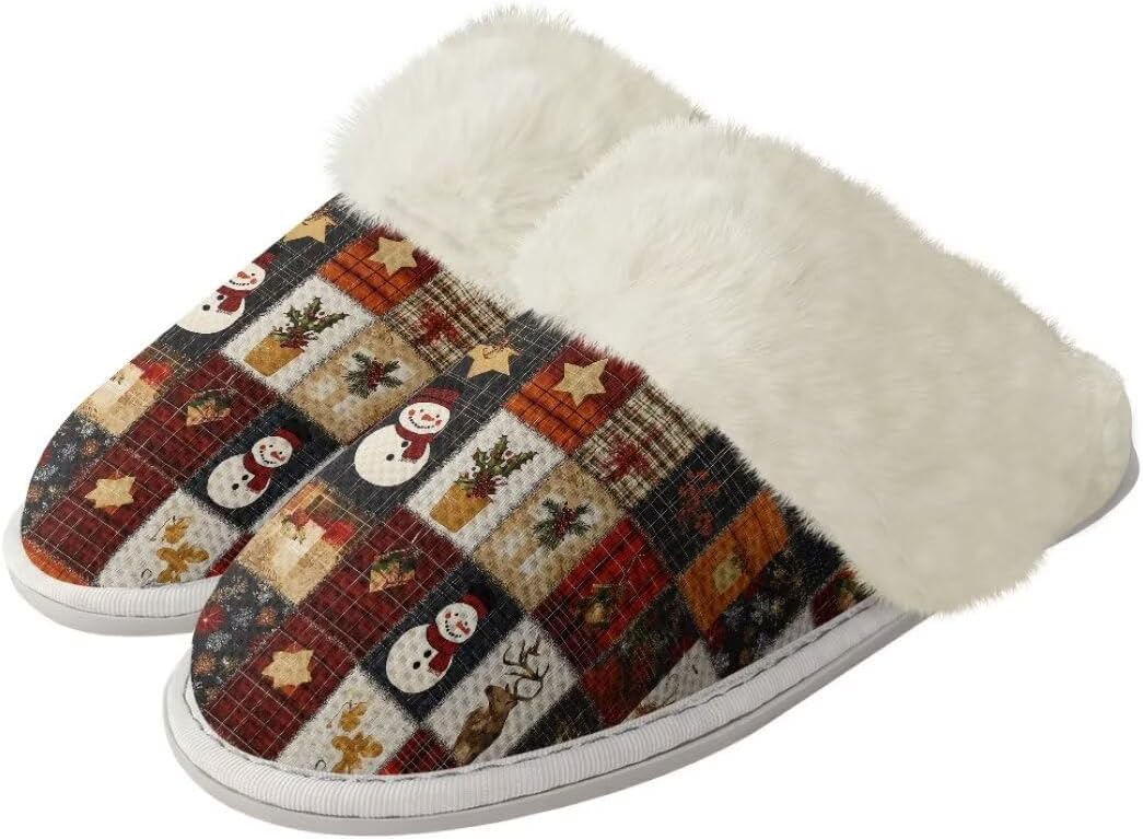 Рождественские унисекс пушистые тапочки для пары, легкие зимние домашние тапочки с противоскользящей подошвой Xixirimido, Xmas Snowman
Рождественские унисекс пушистые тапочки для пары, легкие зимние домашние тапочки с противоскользящей подошвой Xixirimido, Xmas Snowman