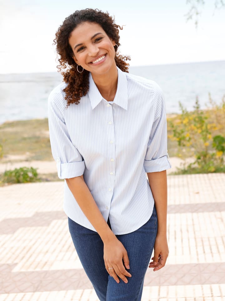 WITT WEIDEN Полосатая блузка в сине-бежевую полоску
WITT WEIDEN Полосатая блузка в сине-бежевую полоску