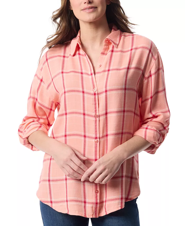 Женская блузка Amanda с закатанными рукавами Gloria Vanderbilt, оранжевый
Женская блузка Amanda с закатанными рукавами Gloria Vanderbilt, оранжевый