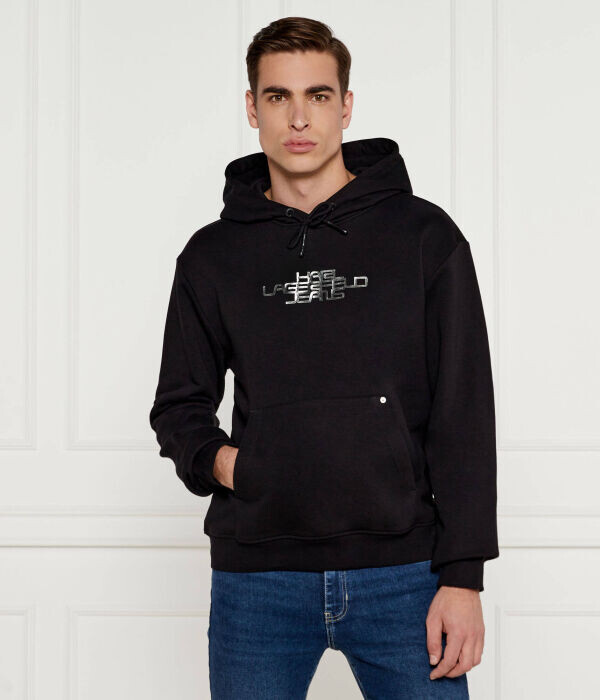 Толстовка мужская Karl Lagerfeld Jeans с серебряным принтом, черный
Толстовка мужская Karl Lagerfeld Jeans с серебряным принтом, черный