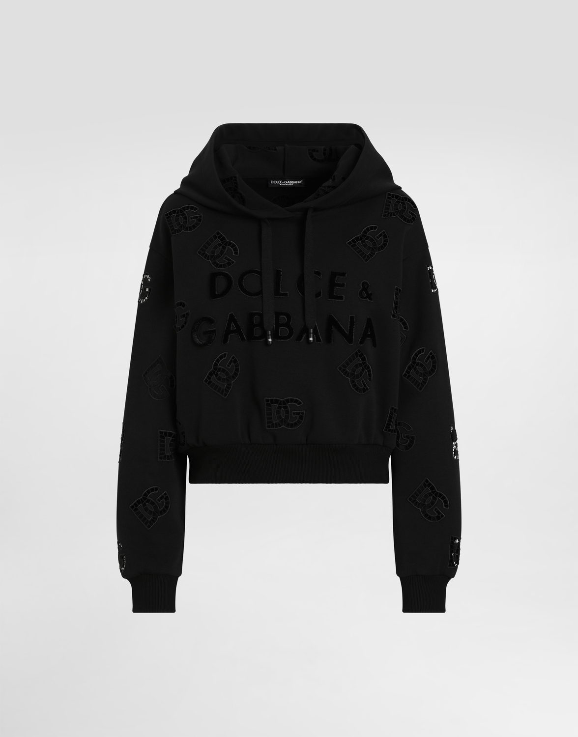 Джерси-худи с вырезом и логотипом dg Dolce & Gabbana, черный
Джерси-худи с вырезом и логотипом dg Dolce & Gabbana, черный