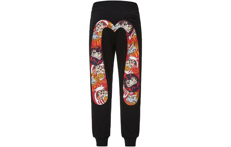 Трикотажные спортивные штаны мужские черные Evisu, черный
Трикотажные спортивные штаны мужские черные Evisu, черный