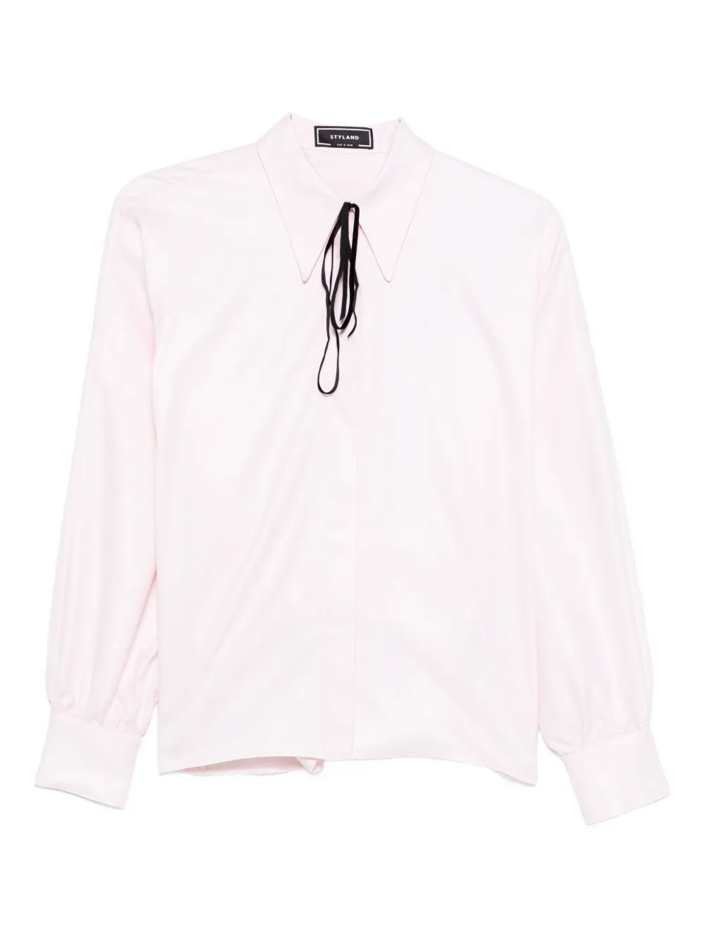 Рубашка с завязкой на шее и рукавами-буфами STYLAND, розовый
Рубашка с завязкой на шее и рукавами-буфами STYLAND, розовый