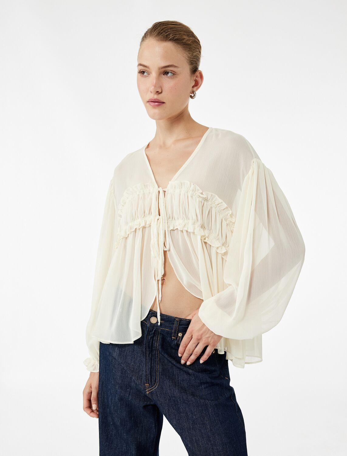 Koton Блузка в кремовом цвете
Koton Блузка в кремовом цвете