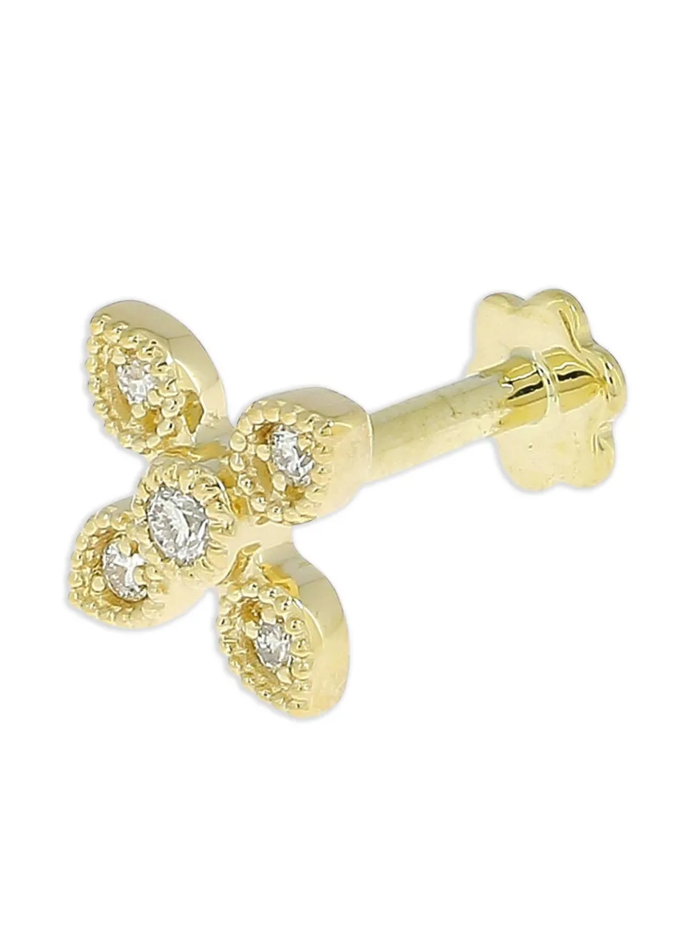 Серьга в виде цветка из желтого золота 14 карат с бриллиантами The Wild Jwls
Серьга в виде цветка из желтого золота 14 карат с бриллиантами The Wild Jwls