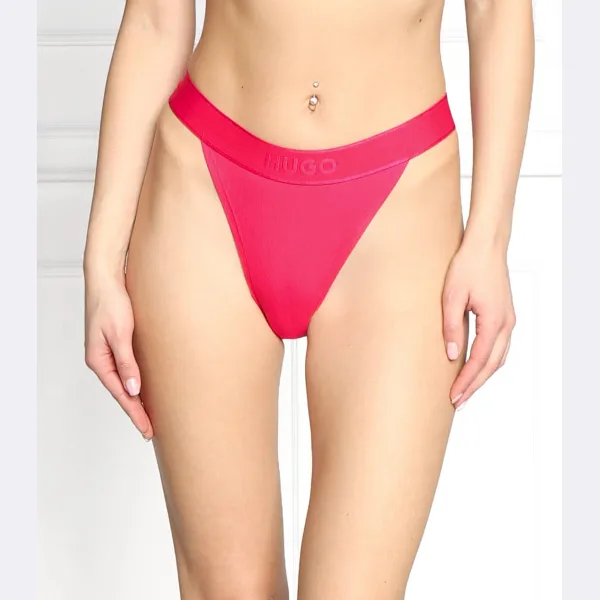 Бразильские трусики, бразильские ребра Hugo, розовый 
Бразильские трусики, бразильские ребра Hugo, розовый