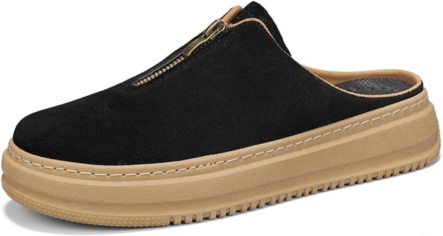 Мужские замшевые туфли с плоской подошвой и поддержкой свода стопы, с мягкой пробковой подошвой, застежкой-молнией для легкого надевания и снятия, лоферы в форме картофелины, повседневные сандалии и тапочки Houdbdol, черный
Мужские замшевые туфли с плоской подошвой и поддержкой свода стопы, с мягкой пробковой подошвой, застежкой-молнией для легкого надевания и снятия, лоферы в форме картофелины, повседневные сандалии и тапочки Houdbdol, черный