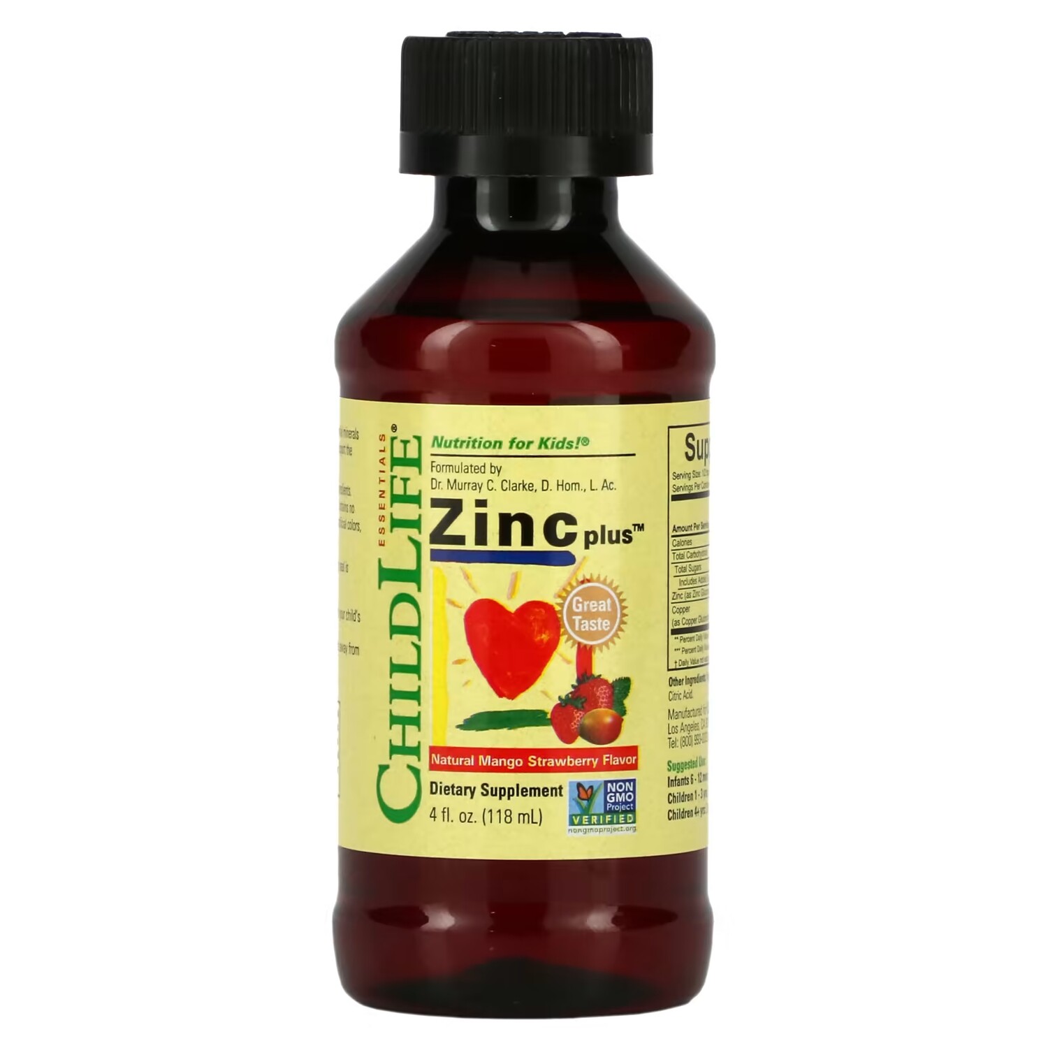 ChildLife Essentials Essentials Zinc Plus Natural Mango Strawberry 4 жидких унции (118 мл)
ChildLife Essentials Essentials Zinc Plus Natural Mango Strawberry 4 жидких унции (118 мл)