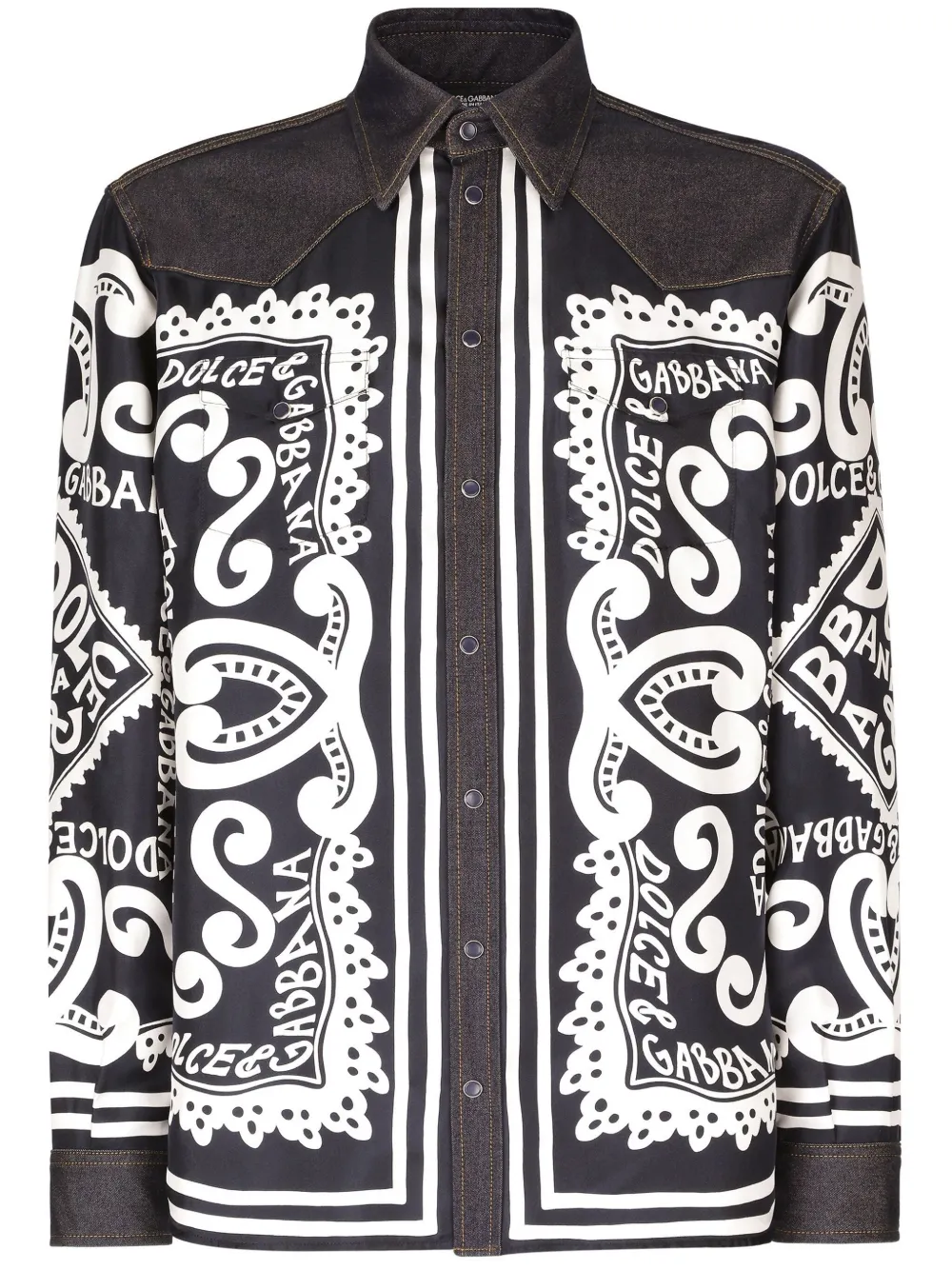 Рубашка с графичным принтом DOLCE & GABBANA, черный
Рубашка с графичным принтом DOLCE & GABBANA, черный