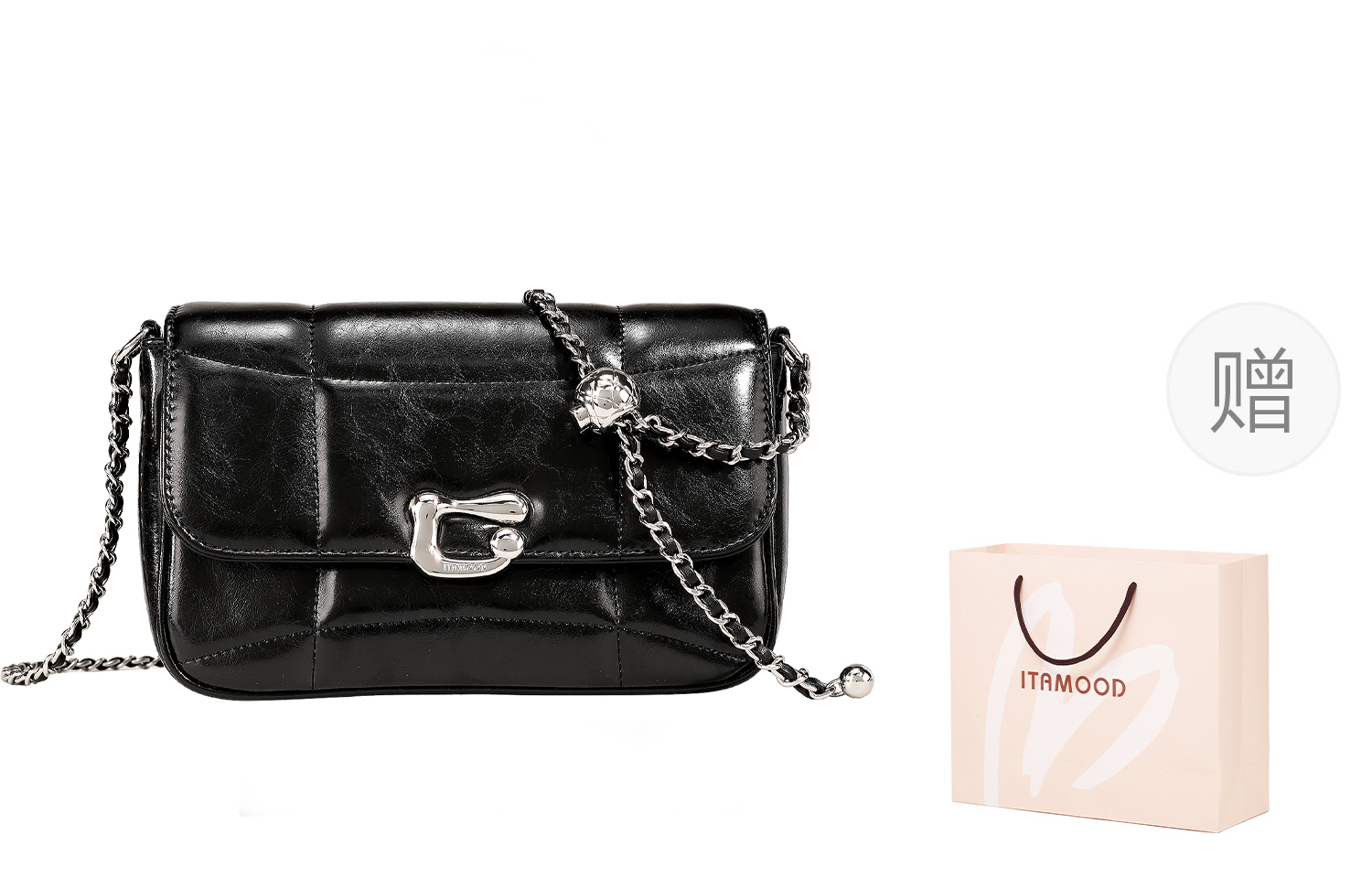 Miao Di Кожаная женская сумка через плечо, Ink Black Large
Miao Di Кожаная женская сумка через плечо, Ink Black Large