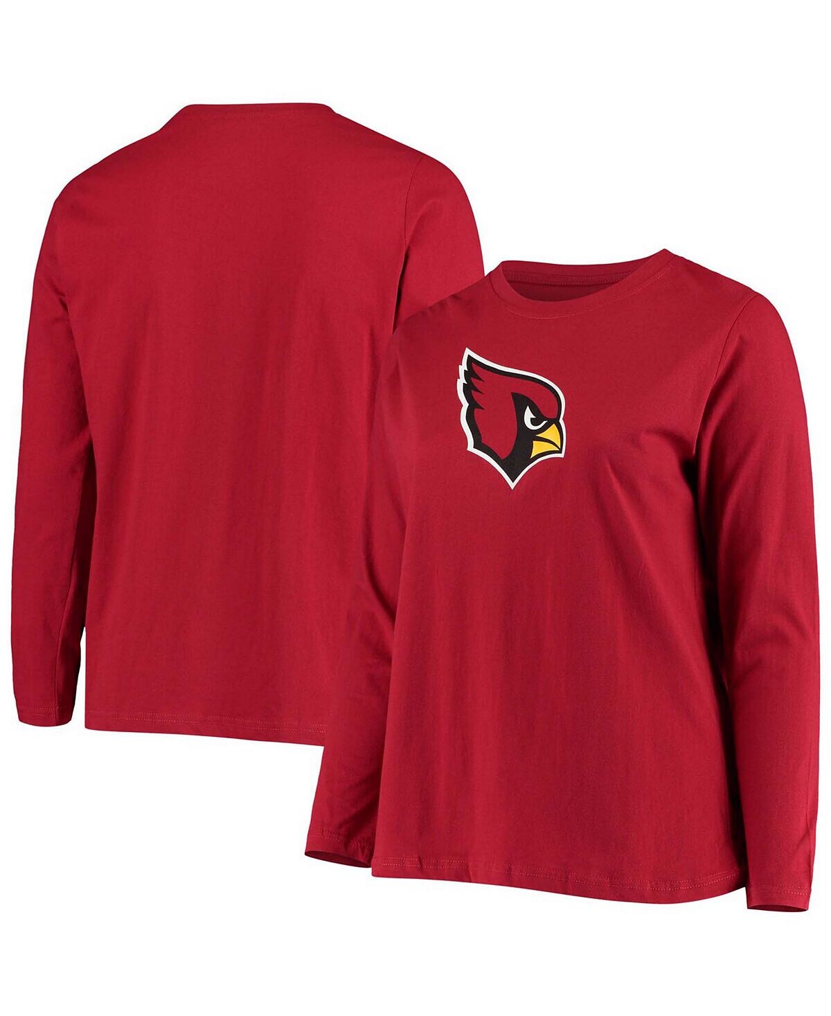 Женская футболка больших размеров с длинным рукавом и логотипом Cardinal Arizona Cardinals Primary Fanatics
Женская футболка больших размеров с длинным рукавом и логотипом Cardinal Arizona Cardinals Primary Fanatics